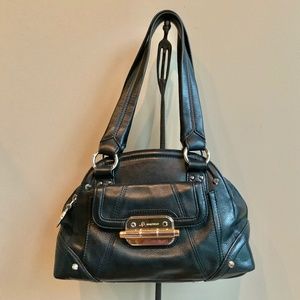 Gorgeous Black Leather B MAKOWSKY Handbag